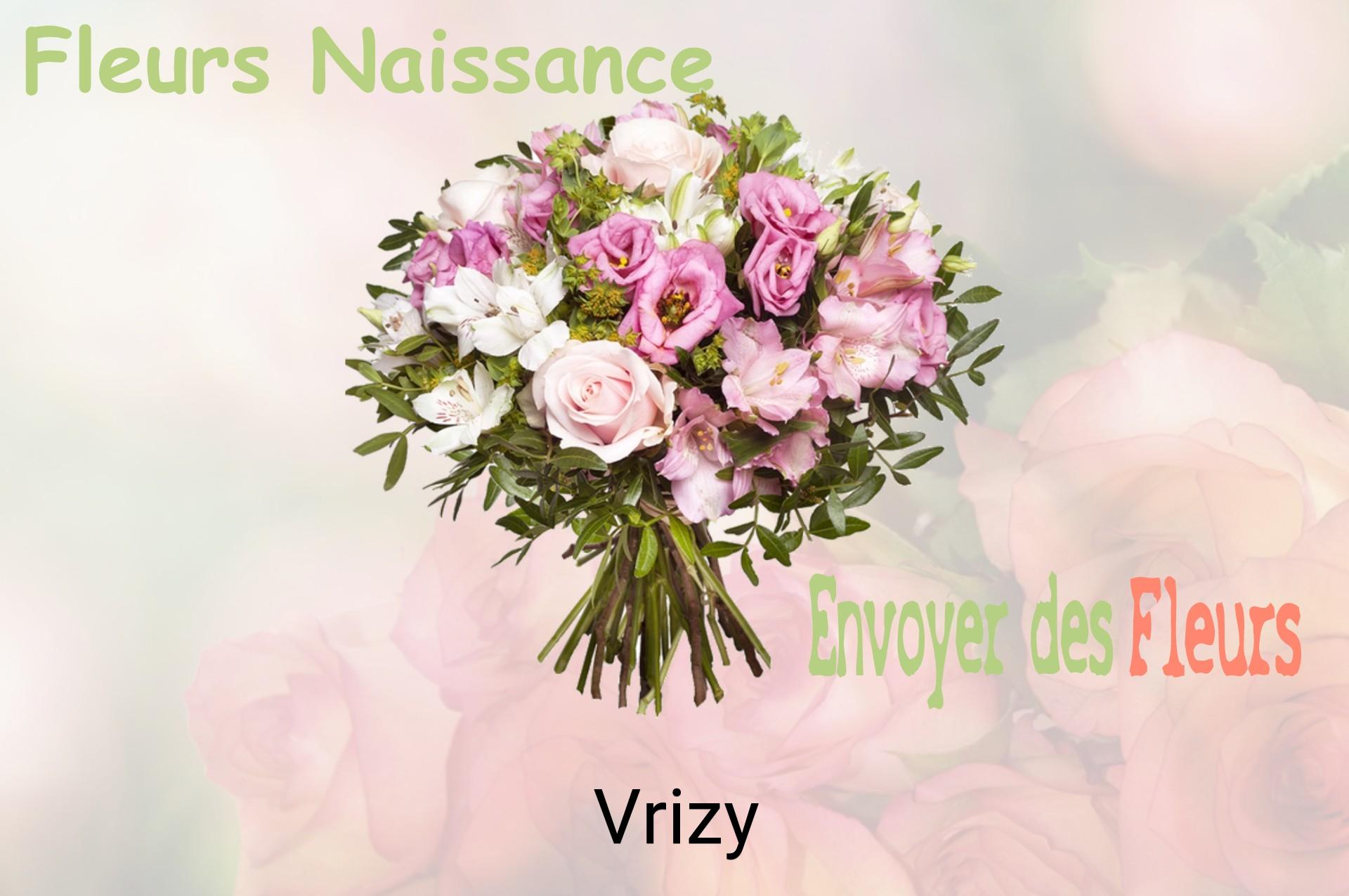 Bouquet de fleurs de naissance livré à Vrizy
